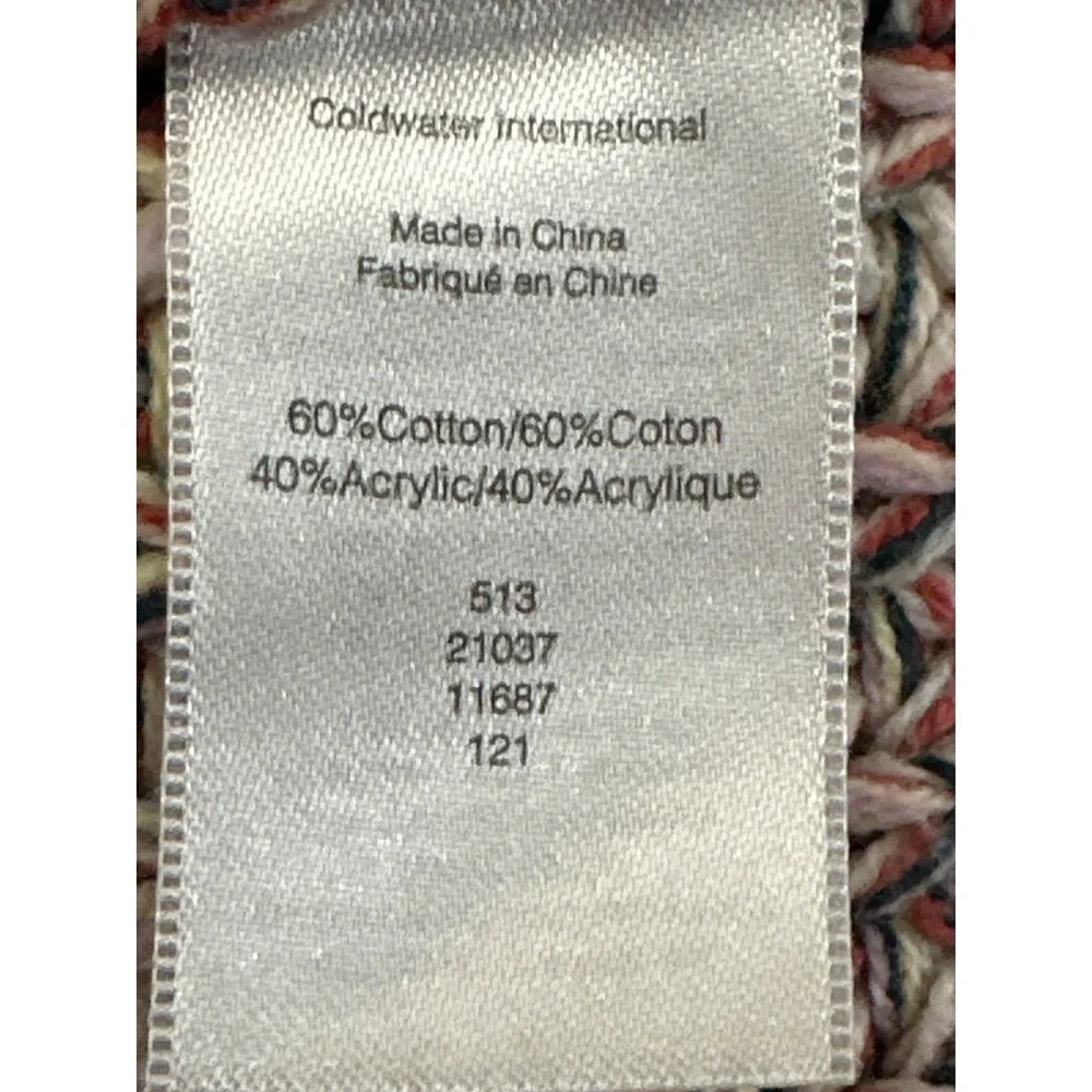 Coldwater Creek Womens Multicolor Knit Sweater M Cotton Acrylic - Picture 6 of 9